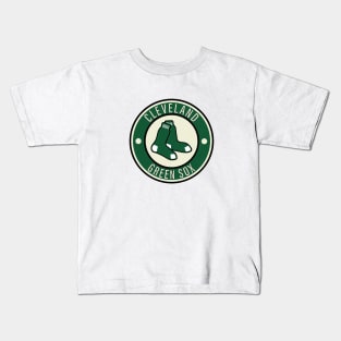 Vintage Cleveland Green Sox Baseball 1913 Kids T-Shirt